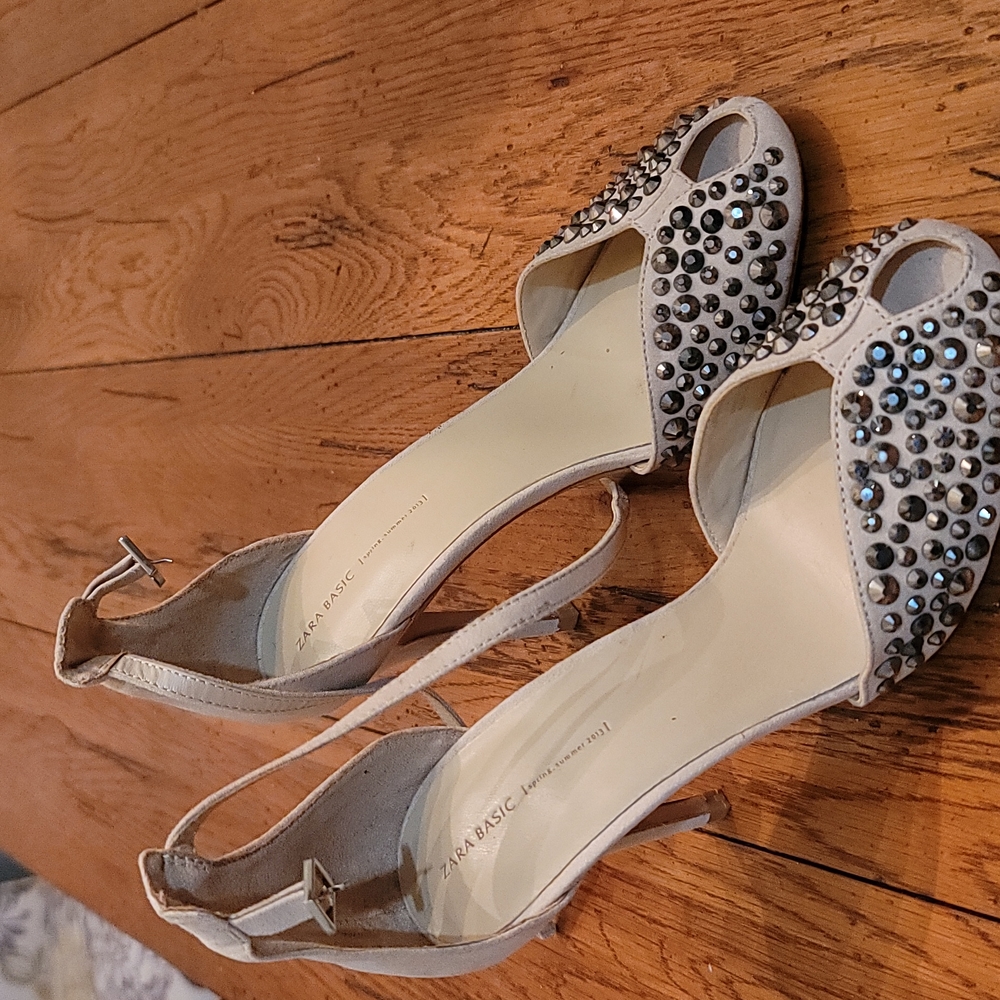 Zara peep toe heels